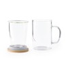 Glass Mug with Bamboo Lid